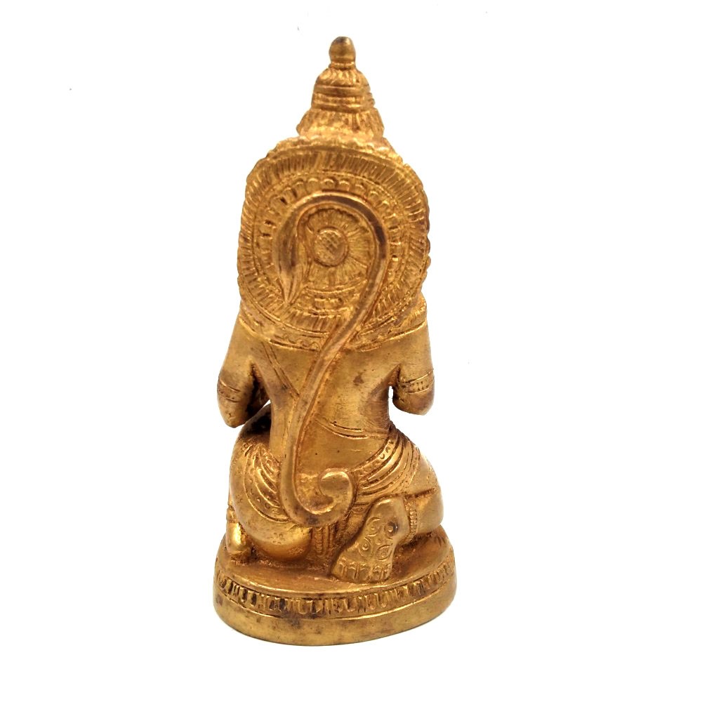 Brass Hanumanji Sitting Idol L2.5" x W2.25" x H5.5"
